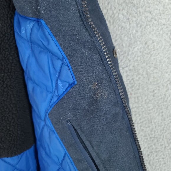 Merrell Jacket Mens Large Opti Warm Parka Coat Hooded Full Zip Blue - Picture 16 of 16